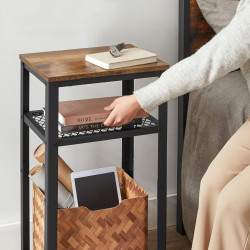 Masa pentru reviste Vasagle ULET75BX (Rustic Brown/Black) Thumb