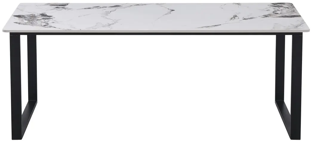 Masa pentru reviste Yasen CT- 2472 (White Marble/Black)