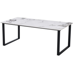 Masa pentru reviste Yasen CT- 2472 (White Marble/Black) Thumb