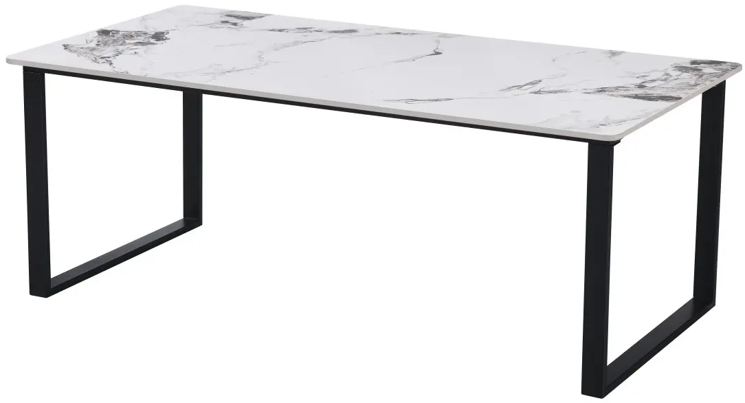Masa pentru reviste Yasen CT- 2472 (White Marble/Black)