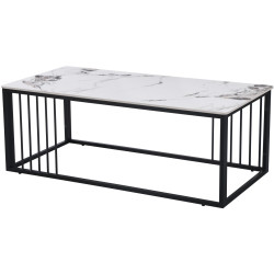 Masa pentru reviste Yasen CT- 2476 (White Marble/Black) Thumb