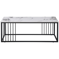 Masa pentru reviste Yasen CT- 2476 (White Marble/Black) Thumb