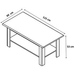 Masa pentru reviste Yasen Nepo LAW/115N (Sonoma Oak) Thumb