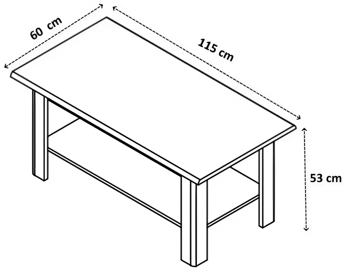 Masa pentru reviste Yasen Nepo LAW/115N (Sonoma Oak)