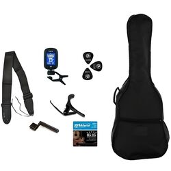 Set accesorii chitara Flame FlyPack Acoustic Accessory Premium Set 403235-2 (Black)