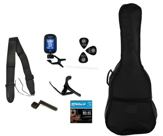 Набор аксессуаров для гитары FlyPack Acoustic Accessory Premium Set (Black)