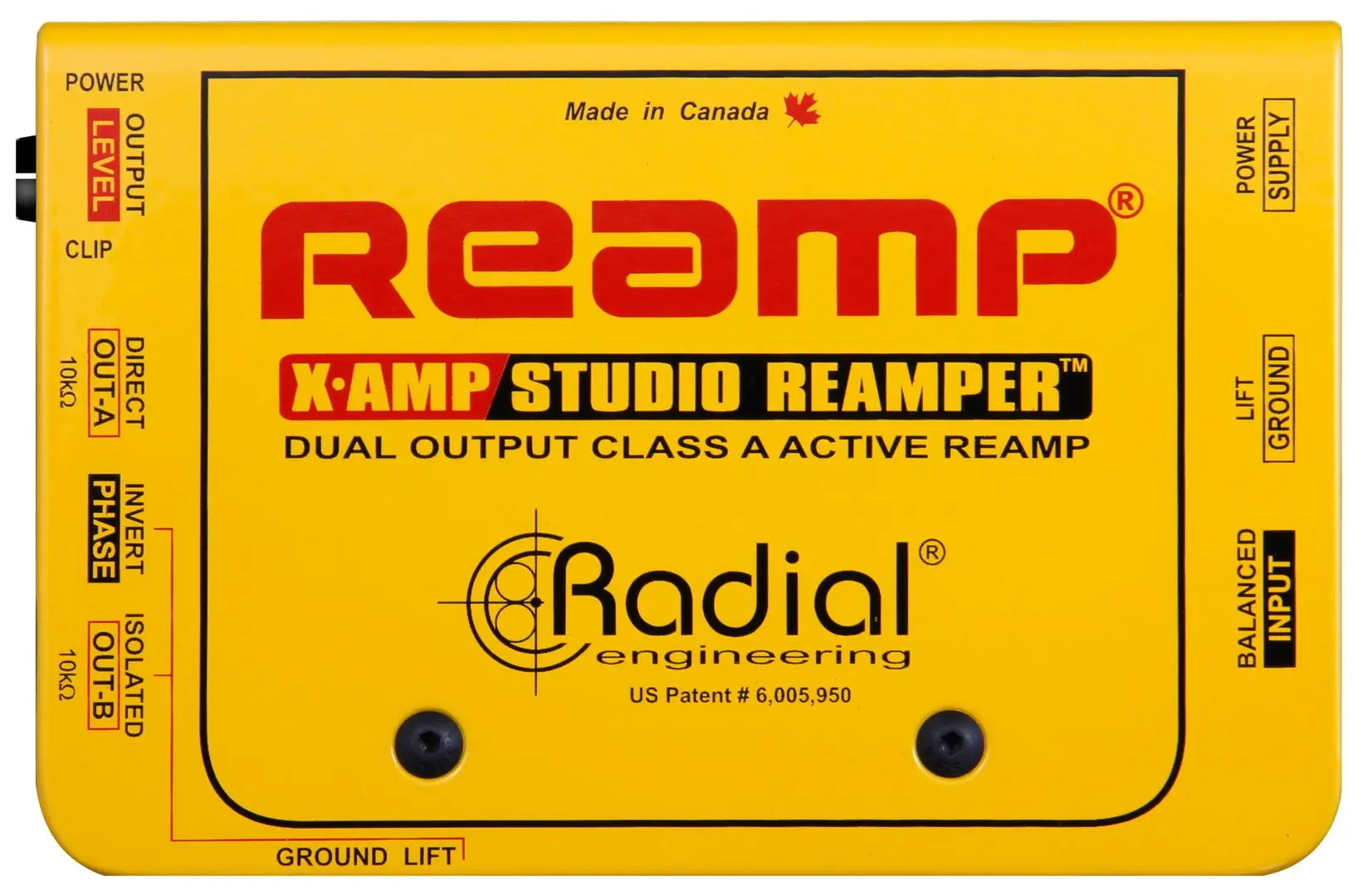 Реампер Radial Engineering X-AMP (Yellow)