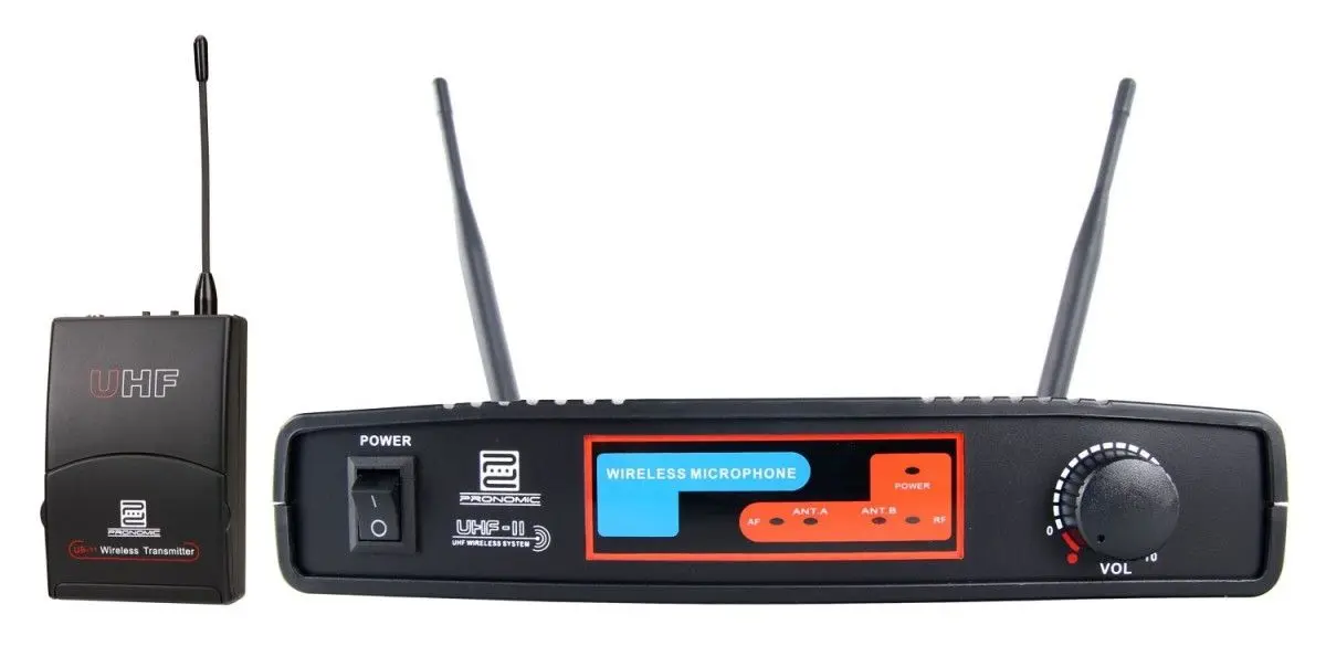Sistem radio Pronomic UHF-II + UB-11 (Black)