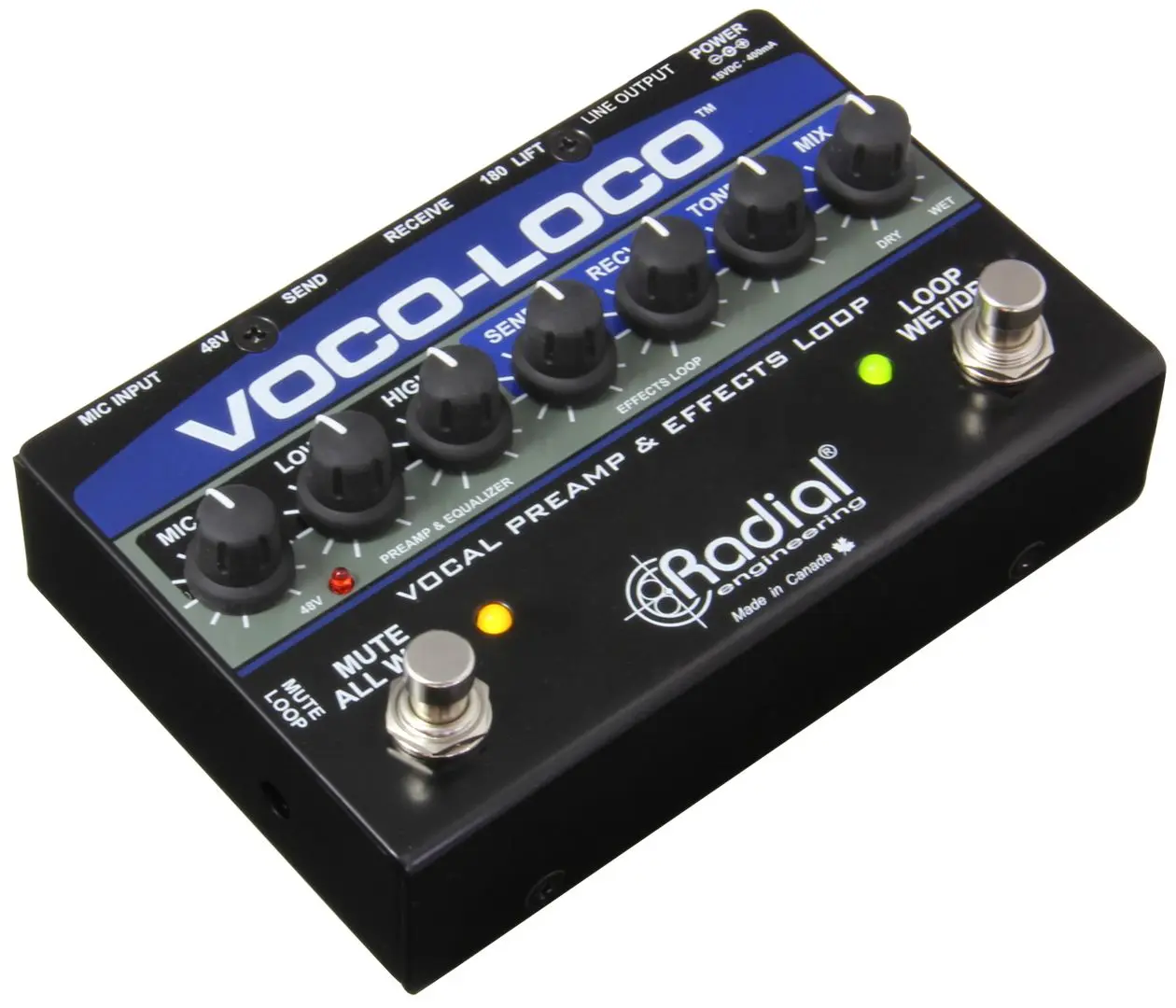 Pedala de efecte Radial Engineering Voco-Loco (Black)
