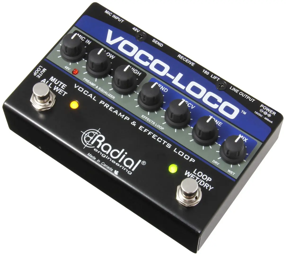 Pedala de efecte Radial Engineering Voco-Loco (Black)