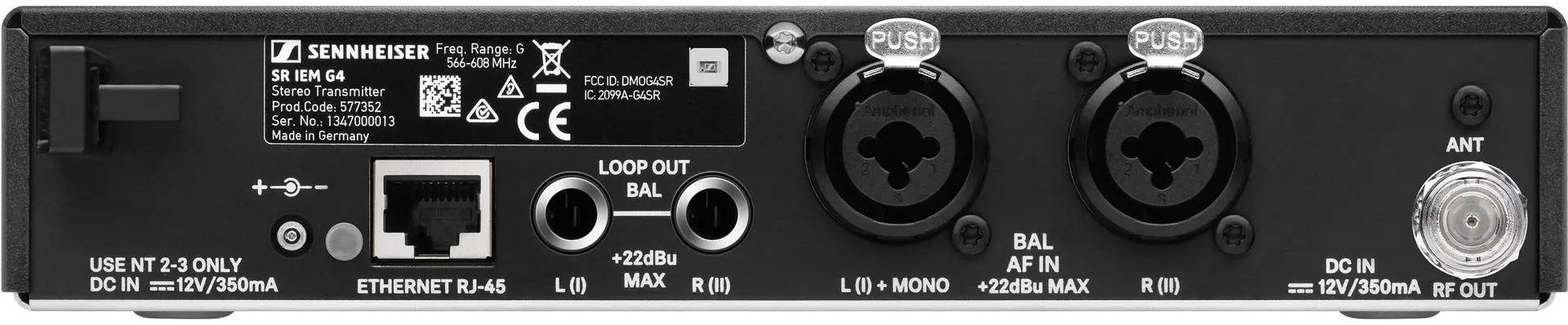 Sistem radio Sennheiser ew IEM G4-Twin-A (Black/Grey)