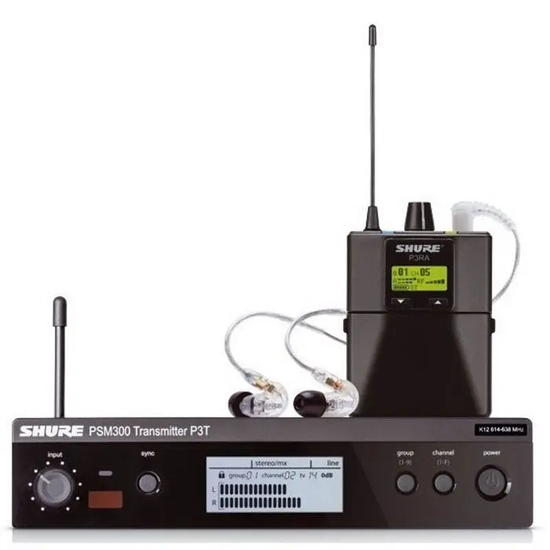 Sistem radio Shure P3TERA 215 CL K3E Demo (Black)