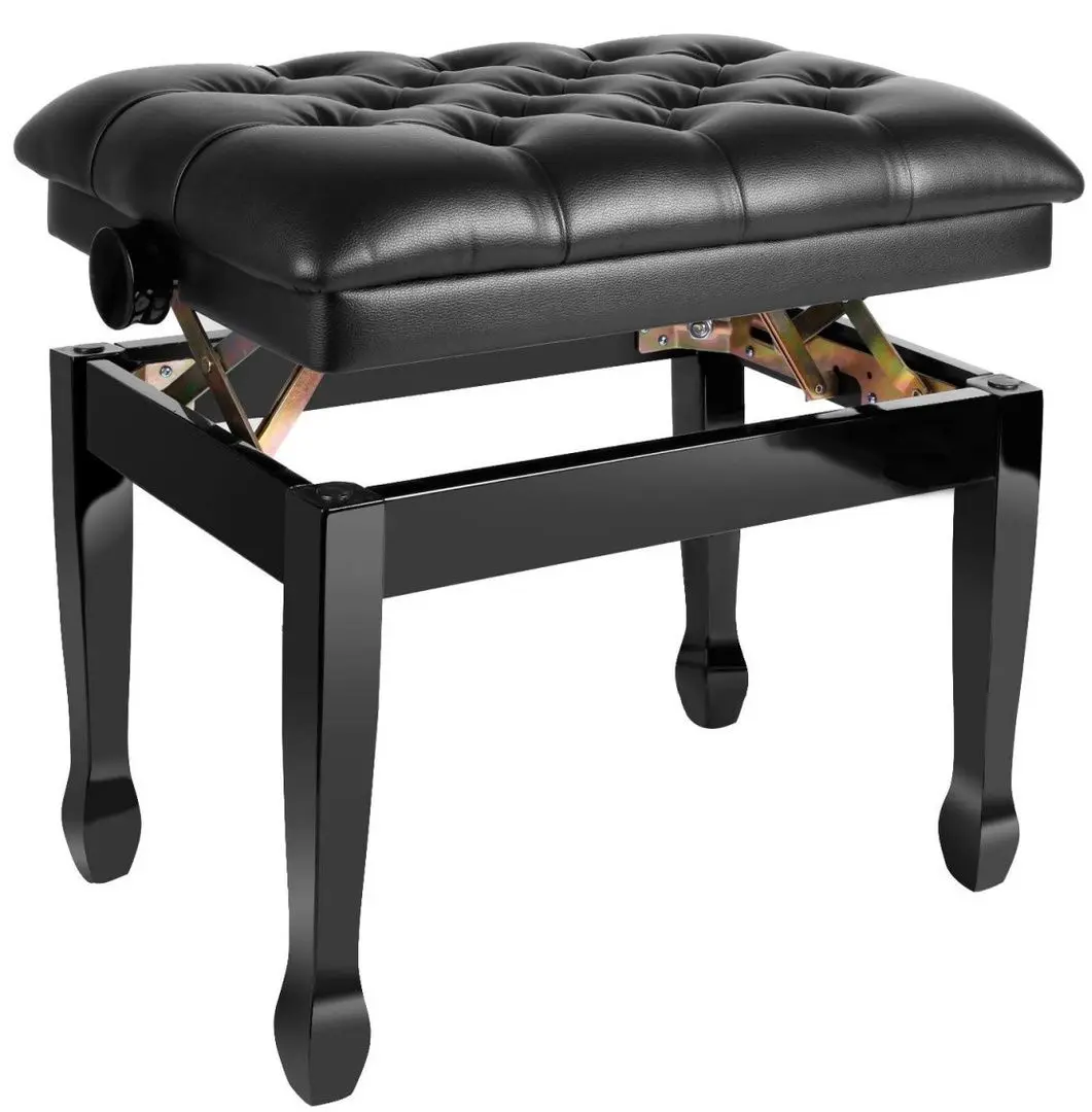 Scaun pentru pian Flame KB-31BL (Black Polished)