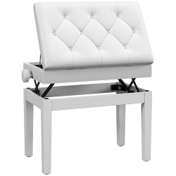 Банкетка для пианино Homcom F12-016V00WT (White) Thumb