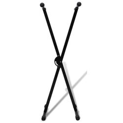 Stativ si scaun pentru instrumente cu clape VidaXL 70032 (Black) Thumb