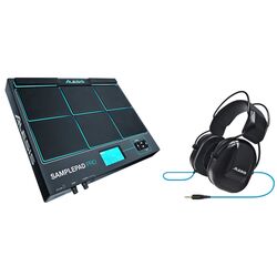 Барабанный контроллер + наушники Alesis Samplepad Pro + DRP100 (Black)