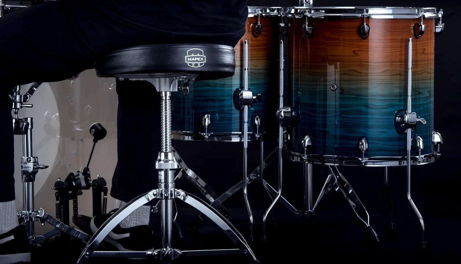 Scaun pentru tobe Mapex T660A (Black/Inox)