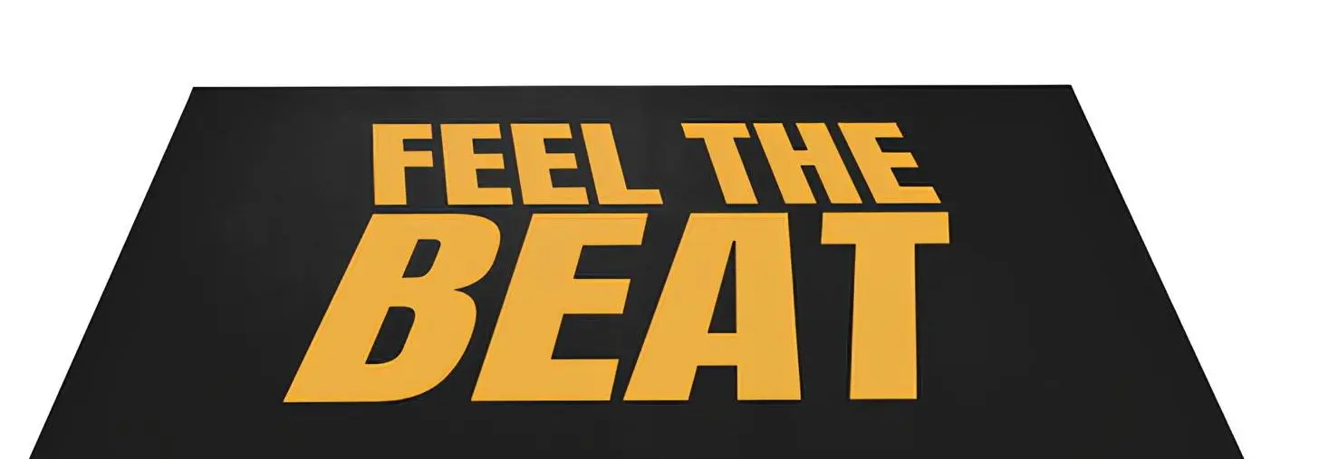 Covoras pentru tobe Tamburo Feel the Beat 200x160 (Black)