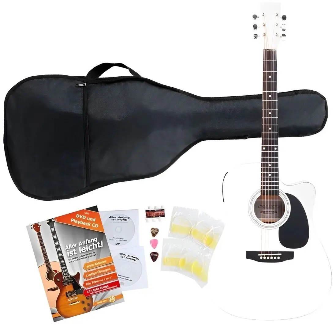 Set chitara Classic Cantabile WS-10-CE (White/Black)