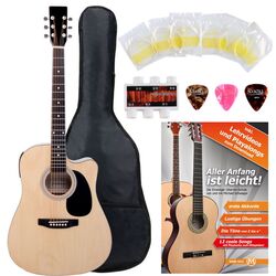 Set chitara Classic Cantabile WS-10NAT-CE (Natural/Black)