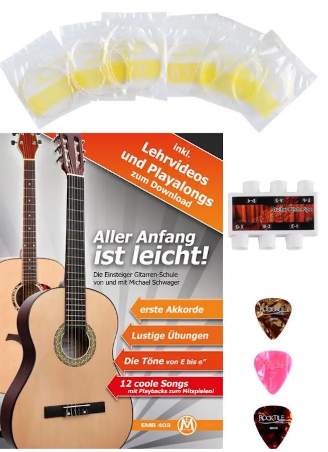 Set chitara Classic Cantabile WS-10NAT-CE (Natural/Black)