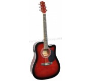 Гитара Flame Pro DG 200 CE WRS (Red Burst)