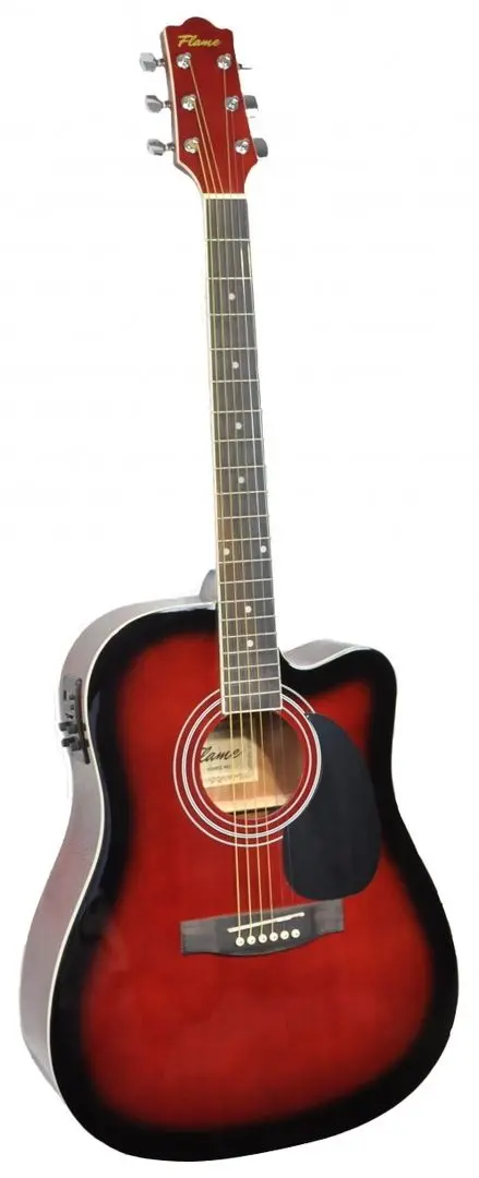 Гитара Flame Pro DG 200 CE WRS (Red Burst)
