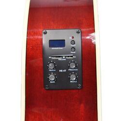 Гитара Flame Pro DG 200 CE WRS (Red Burst) Thumb