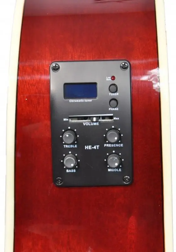 Гитара Flame Pro DG 200 CE WRS (Red Burst)