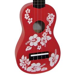 Ukulele Flame UK 05 (Red) Thumb