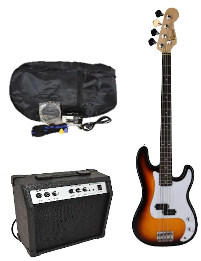 Set chitara Flame PB100 SB (Sunburst/Black)