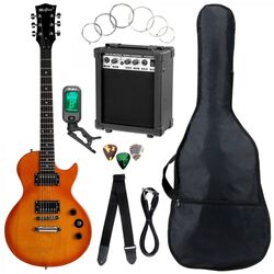 Set chitara McGrey Rockit LP (Orange Burst)
