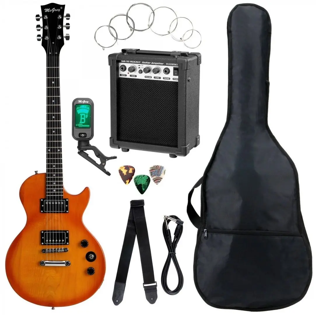 Set chitara McGrey Rockit LP (Orange Burst)