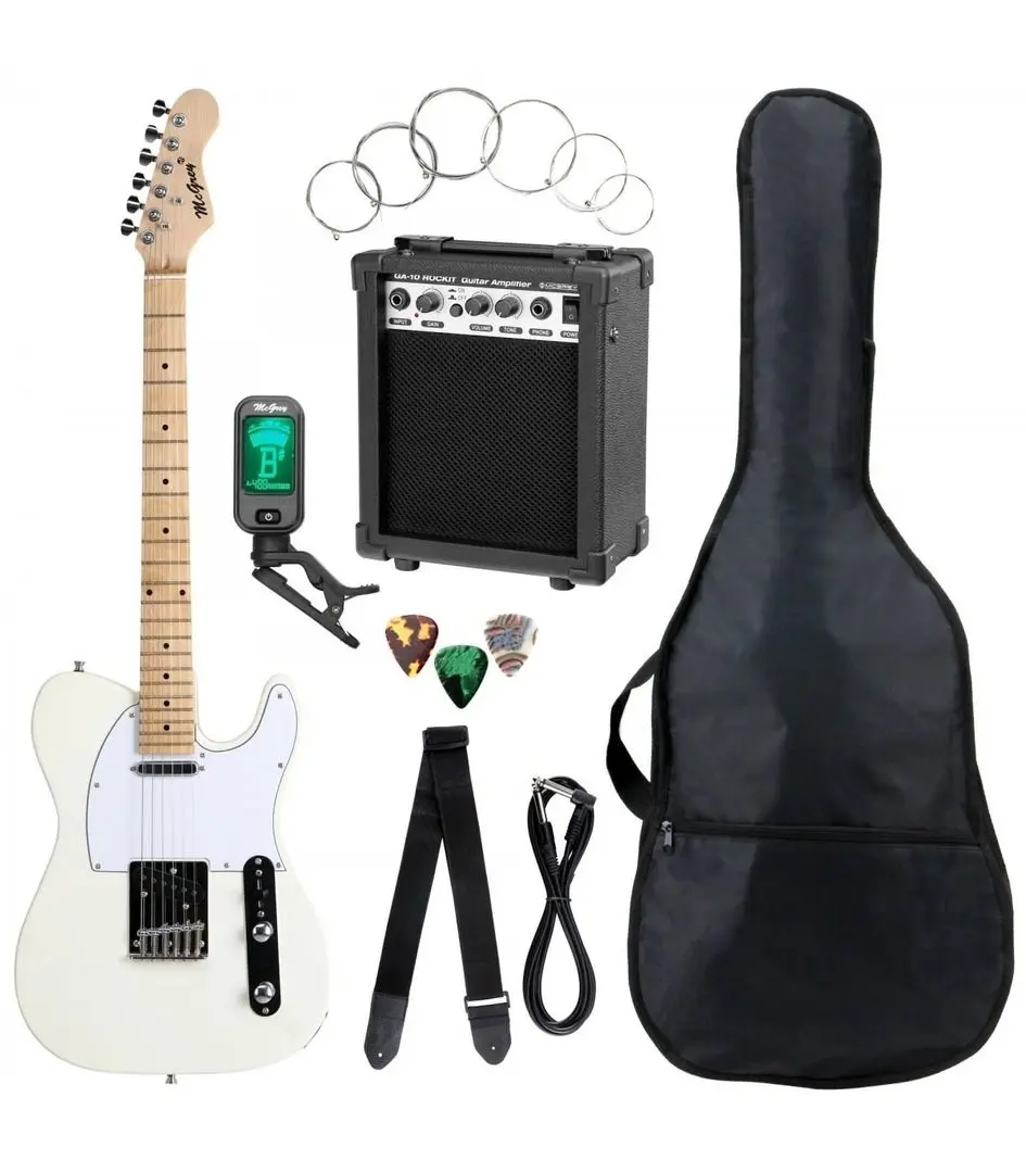 Set chitara McGrey Rockit TL-Style (White)