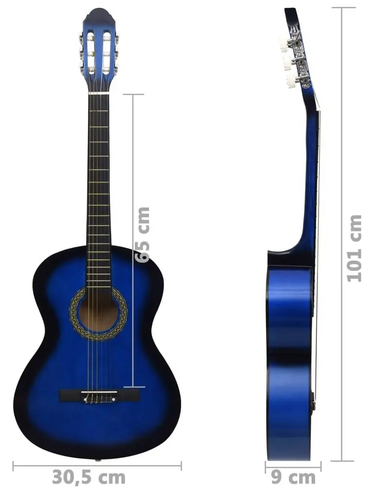 Chitara VidaXL 3055599 4/4 (Blue)