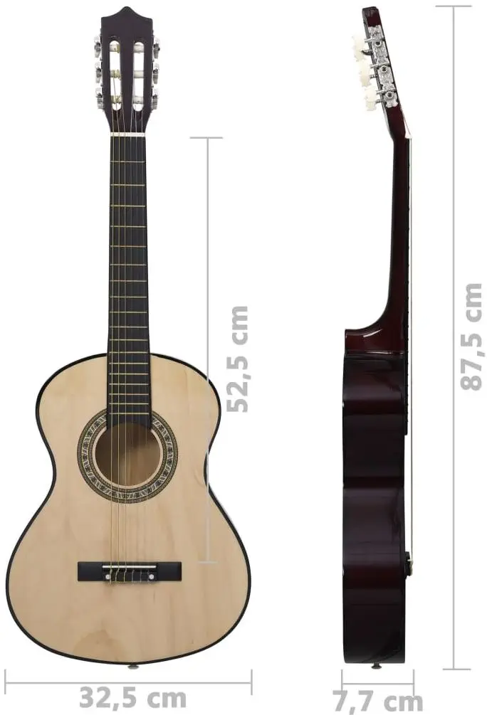 Chitara VidaXL 3055602 1/2 (Natural)