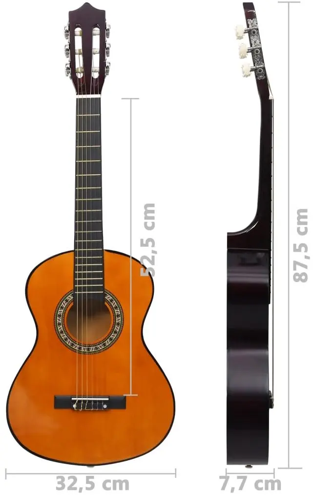 Chitara VidaXL 3055605 1/2 (Natural)