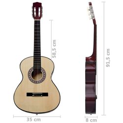 Chitara VidaXL 3055887 3/4 (Natural) Thumb