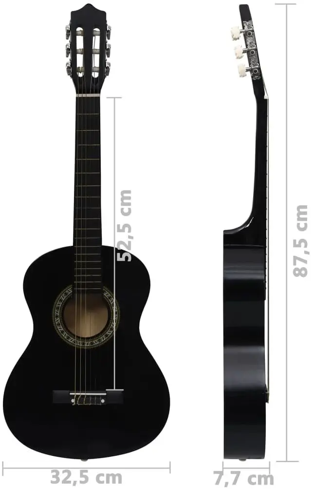 Chitara VidaXL 70126 1/2 (Black)