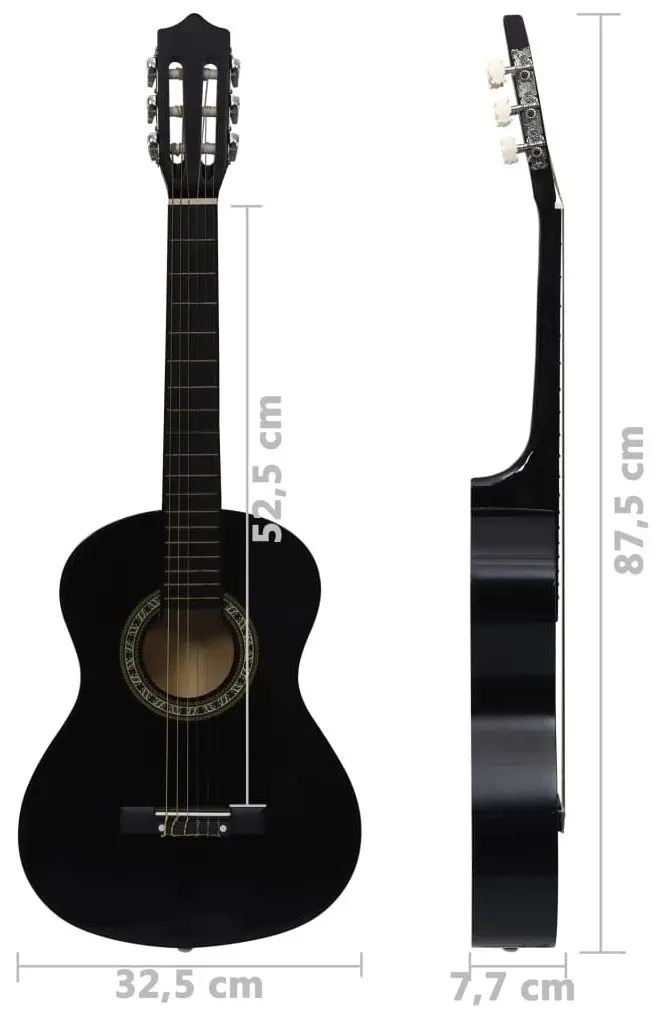 Chitara VidaXL 70127 1/2 Set (Black)