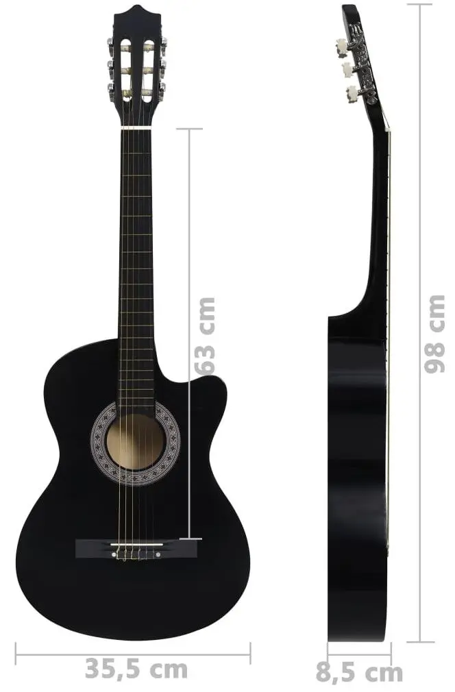 Chitara VidaXL 70133 Set (Black)