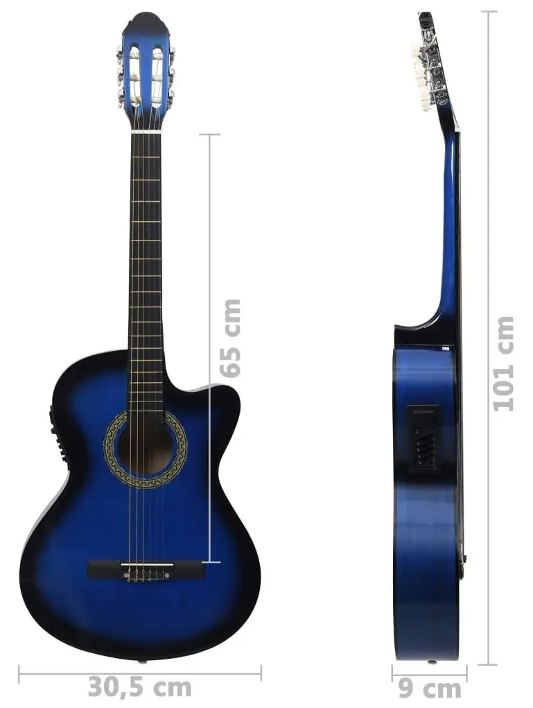 Chitara VidaXL 70141 Set (Blue) - 10