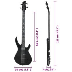 Гитара VidaXL 70181 (Black) Thumb