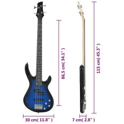 Chitara VidaXL 70182 (Blue/Black) Thumb