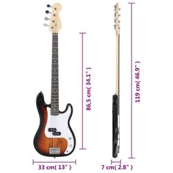 Chitara VidaXL 70184 (Brown/White) Thumb