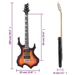 Гитара VidaXL 70186 (Brown/Black) Thumb