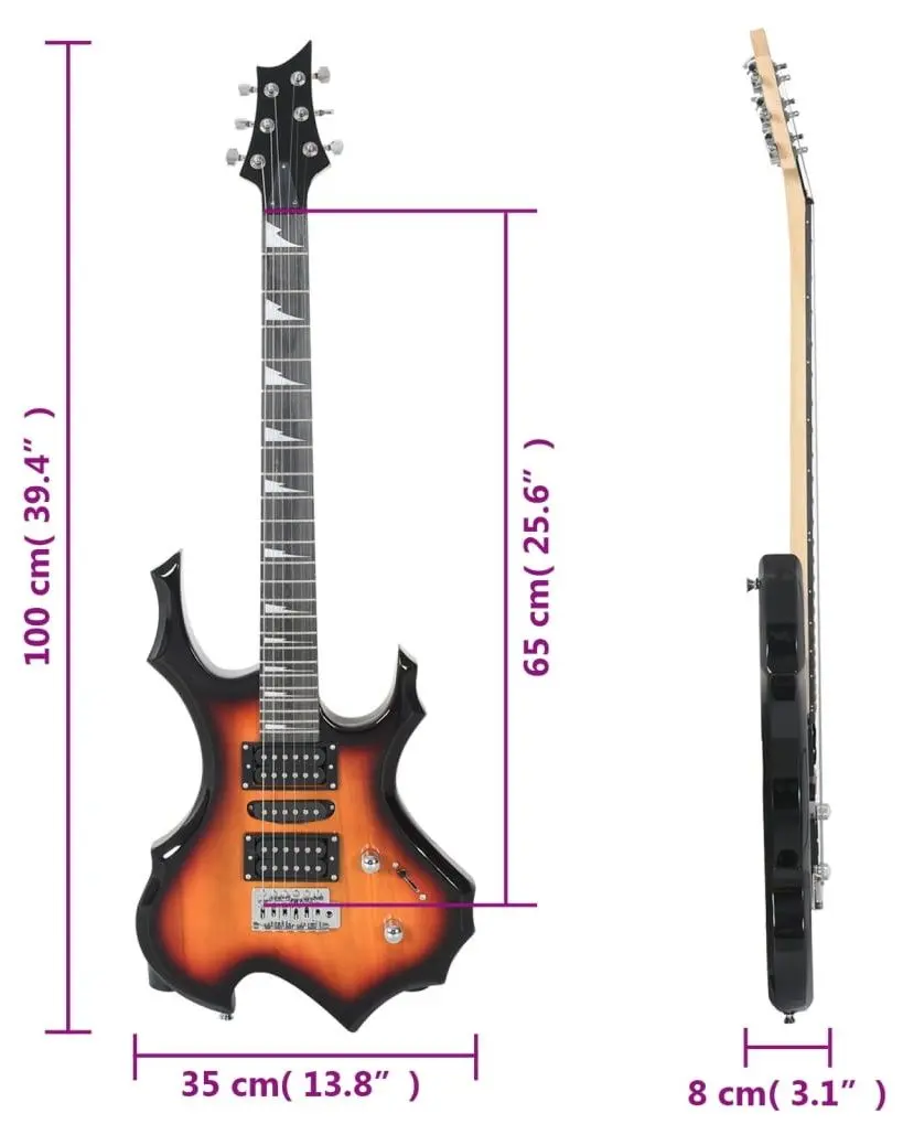 Гитара VidaXL 70186 (Brown/Black)