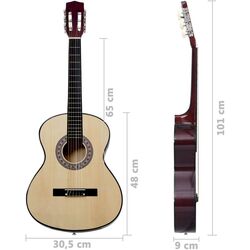 Set chitara VidaXL 70107 4/4 (Natural) Thumb