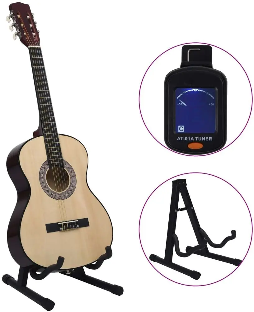 Set chitara VidaXL 70107 4/4 (Natural)