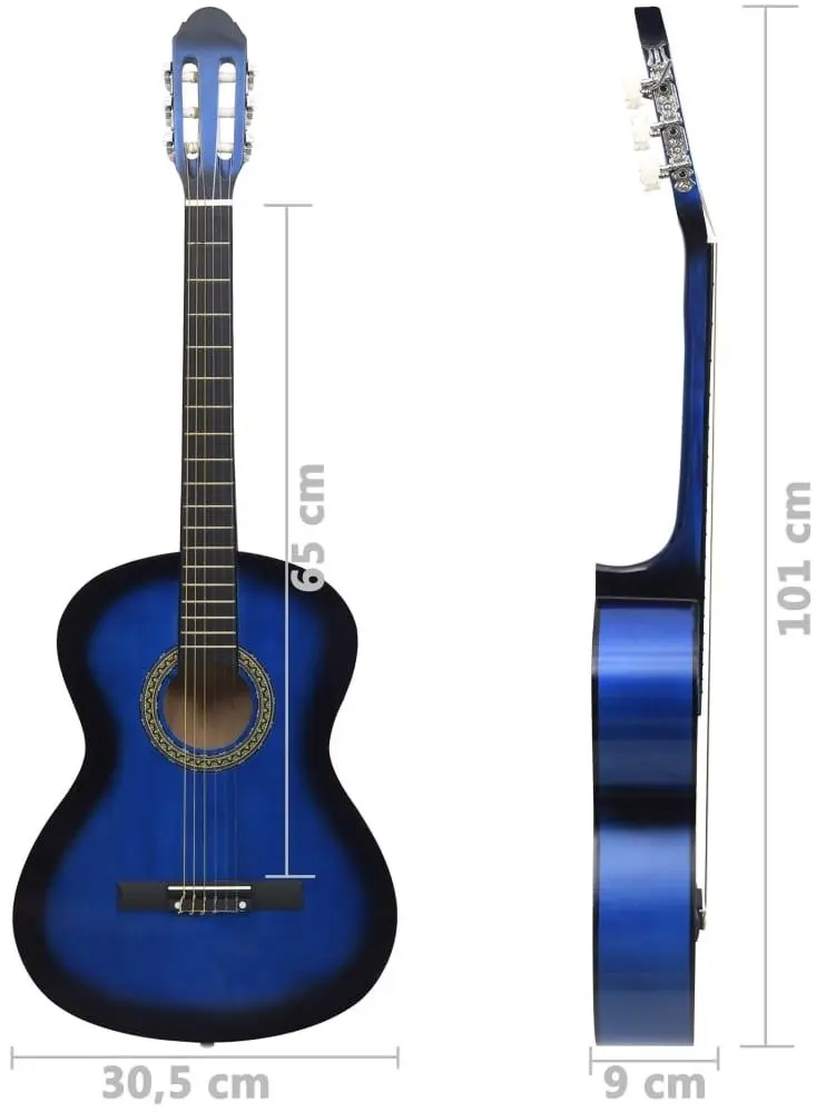 Set chitara VidaXL 70109 4/4 (Blue)